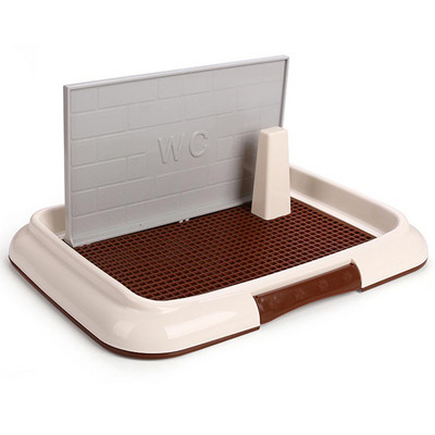 Noćna posuda za male kućne ljubimce Unutarnja mačka Ps WC Posuda s pijeskom sa stupom Pisoar Posuda Obuka mokrenja Jednostavna za čišćenje Rešetka WC Noša za štene