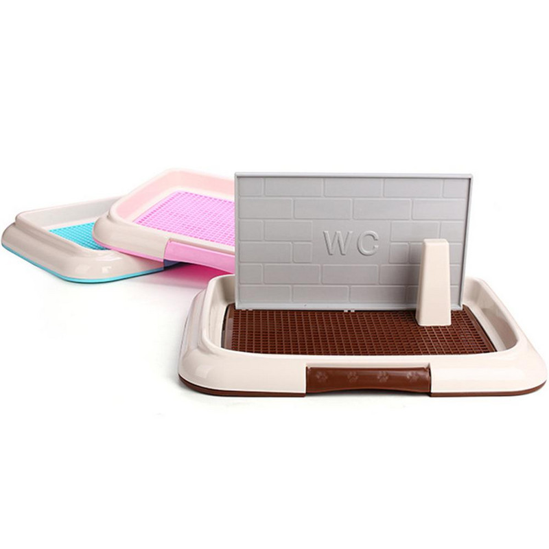Noćna posuda za male kućne ljubimce Unutarnja mačka Ps WC Posuda s pijeskom sa stupom Pisoar Posuda Obuka mokrenja Jednostavna za čišćenje Rešetka WC Noša za štene