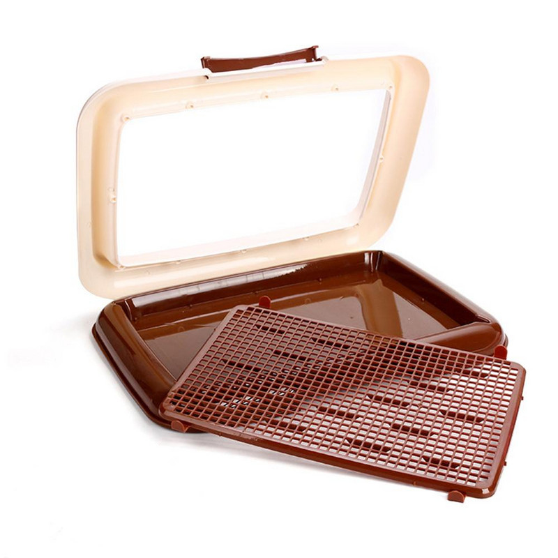 Noćna posuda za male kućne ljubimce Unutarnja mačka Ps WC Posuda s pijeskom sa stupom Pisoar Posuda Obuka mokrenja Jednostavna za čišćenje Rešetka WC Noša za štene