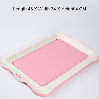 2 boje Prijenosni WC za dresuru pasa Unutarnji psi Kućni WC za male pse Mačke Podloga za štene Držač Pladanj Oprema za kućne ljubimce