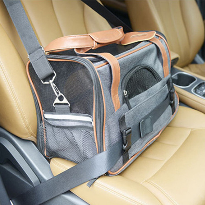 Nosiljka za pse Putna torba za mačke Prozračna autosjedalica Nosilice za pse za male štene Sigurnosna reflektirajuća prijenosna torba za kućne ljubimce