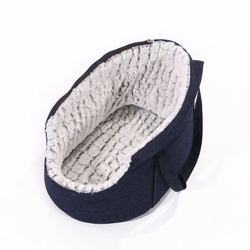 CAWAYI AUDZĒTAVA Silta mājdzīvnieku pārnēsāšanas soma Džinsu pārnēsāšanas soma Mugursoma Rokassoma Ceļojumu soma mazam kaķa sunim Plīša kucēnu gultas mājdzīvnieku piederumi