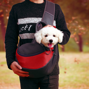 Pet Puppy Carrier for Kitten Раница Пътуване на открито Куче Чанта за рамо Мрежеста Оксфорд Единична Комфортна Прашка Дамска чанта Tote Pouch
