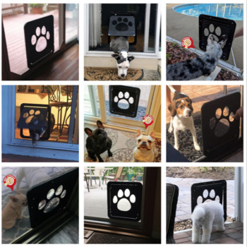 Pet Cat Dog Άνοιγμα πύλης πόρτας με ελεγχόμενη είσοδο Ηλεκτρονική οθόνη προστασίας παραθύρου τοίχου κουνουπιέρα Μάνταλο υποδοχής μικροτσίπ