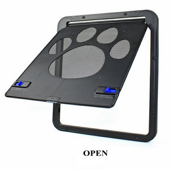 Pet Cat Dog Άνοιγμα πύλης πόρτας με ελεγχόμενη είσοδο Ηλεκτρονική οθόνη προστασίας παραθύρου τοίχου κουνουπιέρα Μάνταλο υποδοχής μικροτσίπ