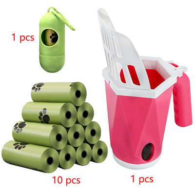 NOVO Lopata za mačji pijesak Pooper Scooper Clean Toilet Trash Filter Kutija za mačji pijesak Samočisteći dodaci za mačke 25,5*7,5*11 cm