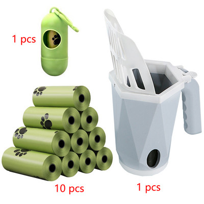 NOVO Lopata za mačji pijesak Pooper Scooper Clean Toilet Trash Filter Kutija za mačji pijesak Samočisteći dodaci za mačke 25,5*7,5*11 cm