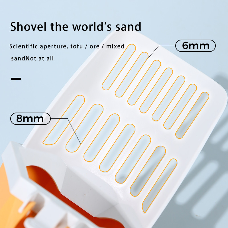 NOVO Lopata za mačji pijesak Pooper Scooper Clean Toilet Trash Filter Kutija za mačji pijesak Samočisteći dodaci za mačke 25,5*7,5*11 cm
