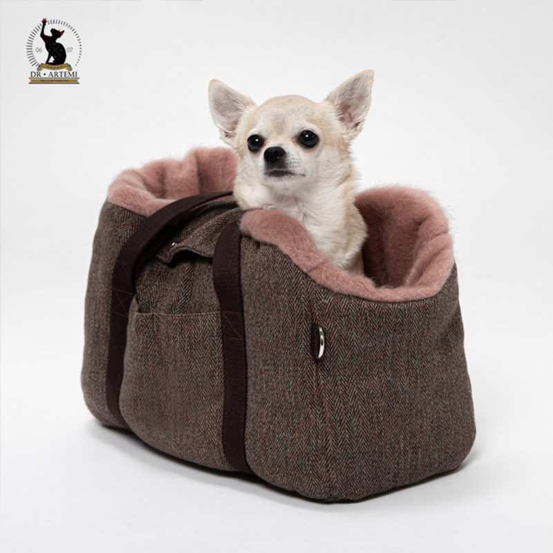 Prijenosne auto nosiljke za pse Sigurna kutija za autosjedalicu Booster torba za štenaru za male pse Mačke Putne torbe Siege De Voiture Pour Chi