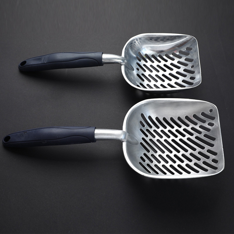 Lopatica za mačji pijesak s dugom ručkom Velika metalna lopatica za pijesak s dubokom lopatom Alat za čišćenje kućnih ljubimaca