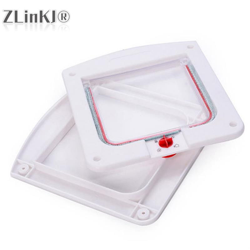 1 vnt. naminių šunų kačių durys, laisva prieiga Keturių krypčių magnetinio užrakinimo atvartų durų vartų teleskopinio rėmo sklendės vartų magnetinio uždarymo durys