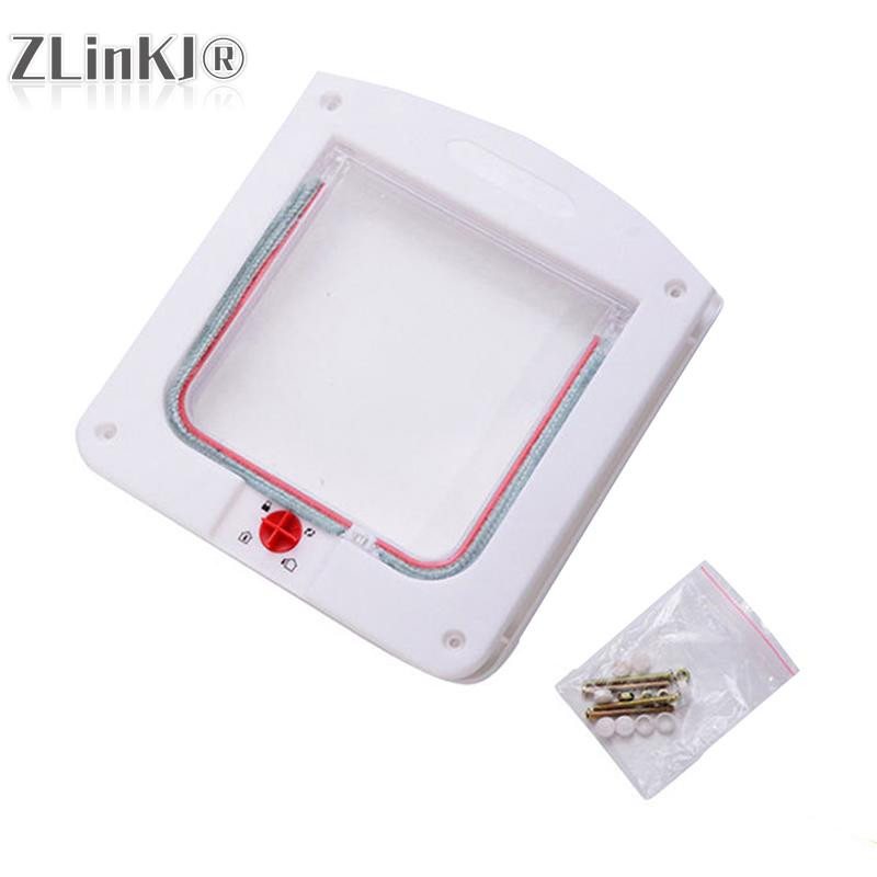 1 vnt. naminių šunų kačių durys, laisva prieiga Keturių krypčių magnetinio užrakinimo atvartų durų vartų teleskopinio rėmo sklendės vartų magnetinio uždarymo durys