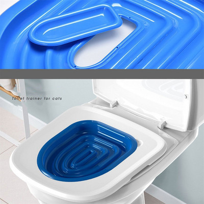 За малки, средни, издръжливи, разглобяеми, котешка тоалетна тренажор Groove Design Лек гладък ABS Котешки тренировъчни консумативи