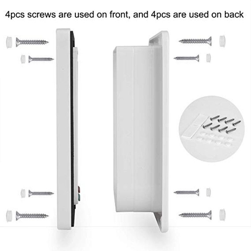 Šunų atvartų durys su 4 krypčių saugos užraktu kačių atvartais Maži dideli šunys katės kačiukai ABS plastikiniai naminių gyvūnėlių vartų komplektas kačių šunų atvartos durys