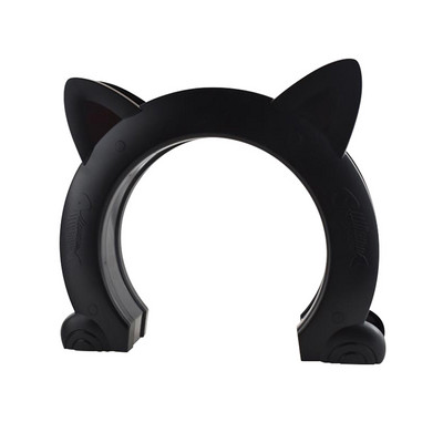 Saugios naminiams gyvūnėliams durys Apvalios apsaugos ABS vidinės išorinės durys, skirtos Cat Door priedams Cat Supplies Mielos šuns durys