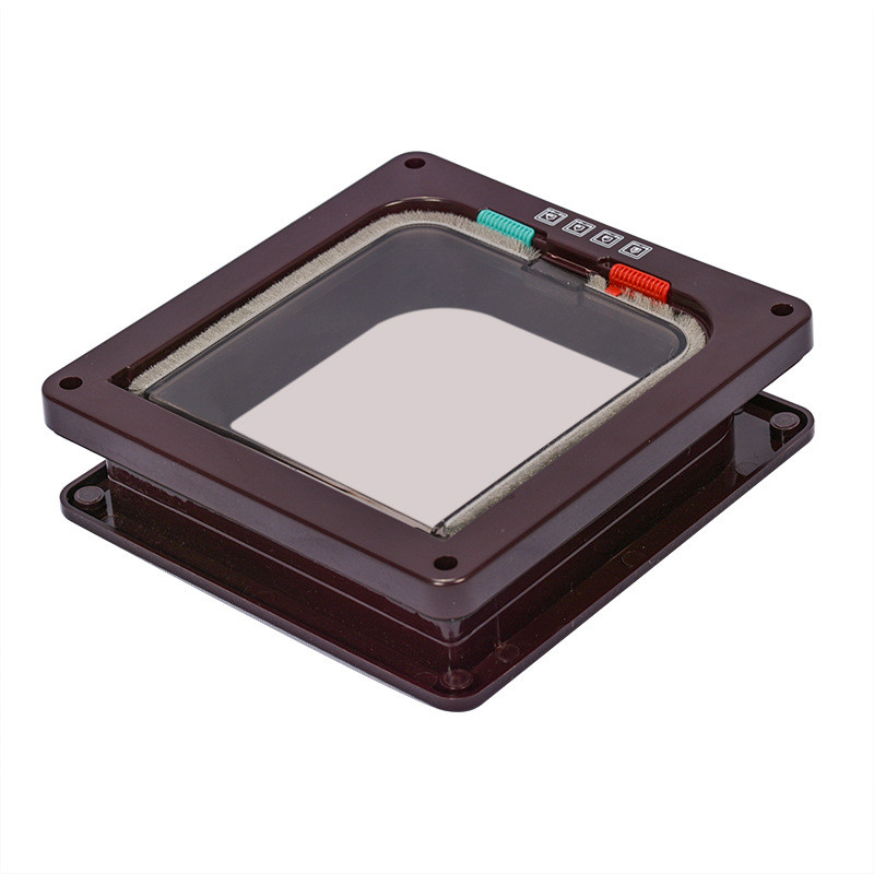 S/M/L 3 värvi kassi klappuks 4-suunalise lukuga turvaluukuks koera kassipojale Väikese lemmiklooma värava uksekomplekt kassi kutsika turvavärav