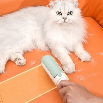 Pet Hair Removal Rolling Sticky Brush Самопочистваща се четка за котки Кучета Roller Hair Remover Brush Pet Tool Аксесоари за котки