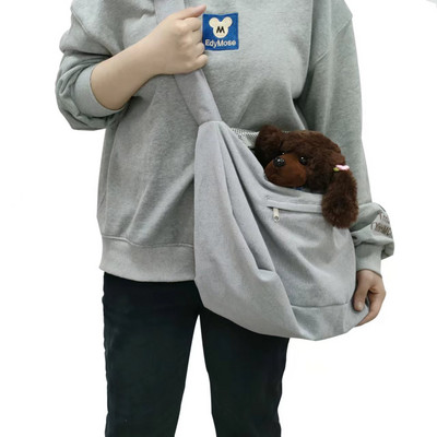 Mīksta mājdzīvnieku kaķu pārnēsāšanas soma Pārnēsājama ceļojumu suņu soma Elpojošs kaķu pārnēsātājs, neizbēgams, lielas ietilpības krūškurvja soma