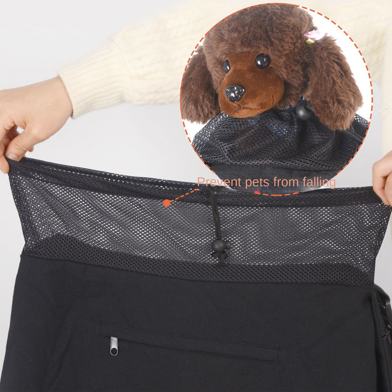 Mīksta mājdzīvnieku kaķu pārnēsāšanas soma Pārnēsājama ceļojumu suņu soma Elpojošs kaķu pārnēsātājs, neizbēgams, lielas ietilpības krūškurvja soma