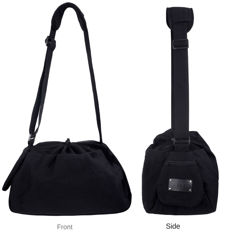 Mīksta mājdzīvnieku kaķu pārnēsāšanas soma Pārnēsājama ceļojumu suņu soma Elpojošs kaķu pārnēsātājs, neizbēgams, lielas ietilpības krūškurvja soma