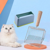 Set lopata za pijesak za mačke Boje slatkiša, velika drvena drška za čišćenje mačjeg zahoda, lopatica za izmet, alati, pribor za čišćenje kućnih ljubimaca