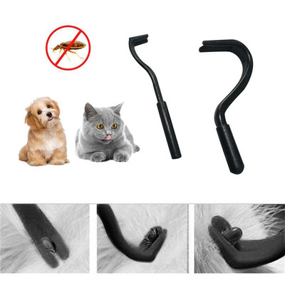 2PCS Pets Tick Removal Tool Dual Teeth Tick Twister Котки Кучета Почистващи принадлежности Акари Twist Hook Remover Hook Зоотовари