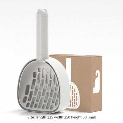 Lopatica za mačji pijesak Metalna lopatica od nehrđajućeg čelika Čistač otpadne izmet Kućni ljubimci Pesak za mačiće Lopata za pijesak Kućansko čišćenje kućnih ljubimaca