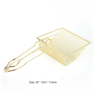 Lopatica za mačji pijesak Metalna lopatica od nehrđajućeg čelika Čistač otpadne izmet Kućni ljubimci Pesak za mačiće Lopata za pijesak Kućansko čišćenje kućnih ljubimaca