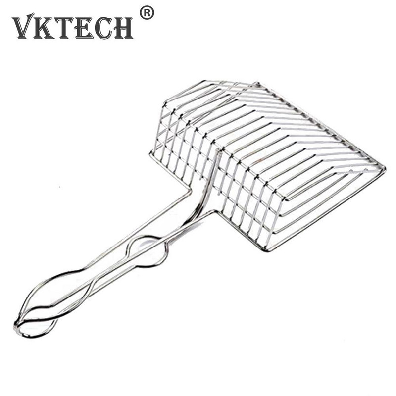 Lopatica za mačji pijesak Metalna lopatica od nehrđajućeg čelika Čistač otpadne izmet Kućni ljubimci Pesak za mačiće Lopata za pijesak Kućansko čišćenje kućnih ljubimaca