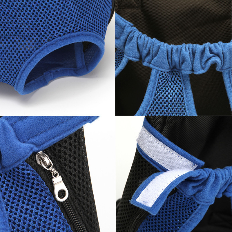 8 spalvų reguliuojama šunų kuprinė Kengūra, kvėpuojanti priekinė šuniuko šunų nešiojimo krepšys naminiams gyvūnėliams nešantis keliones kojas, lengvai pridedamas