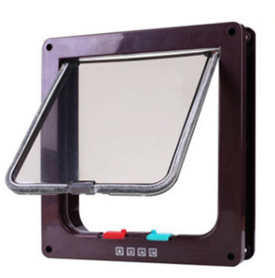 Preklopna vrata za pse i mačke s 4 smjerna sigurnosna brava. Preklopna vrata za pse, mačke, mačiće, ABS plastika, komplet vrata za male kućne ljubimce, vrata za pse, mačke, preklopna vrata