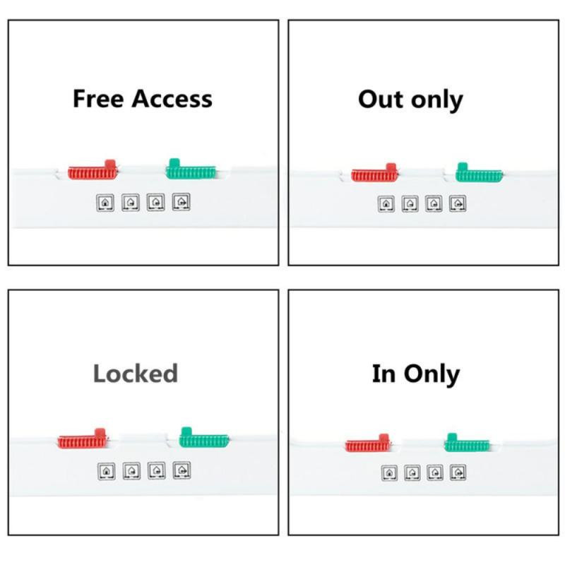Suņu kaķu atloku durvis ar četrvirzienu drošības slēdzenes atloku durvis suņu kaķiem Kaķēns ABS plastmasas mazo mājdzīvnieku vārtu komplekts Kaķu suņu atloku durvis