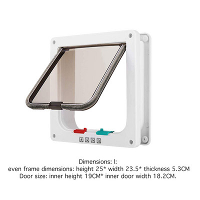 Mačka Pas Vrata s preklopom Štene Kućni ljubimci Plastična vrata Vrata za male životinje Vrata za mačke Vrata za pse Sigurnosni pristup Preklopna vrata Kućica Ulazni prolaz