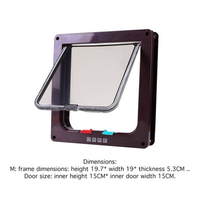 Mačka Pas Vrata s preklopom Štene Kućni ljubimci Plastična vrata Vrata za male životinje Vrata za mačke Vrata za pse Sigurnosni pristup Preklopna vrata Kućica Ulazni prolaz