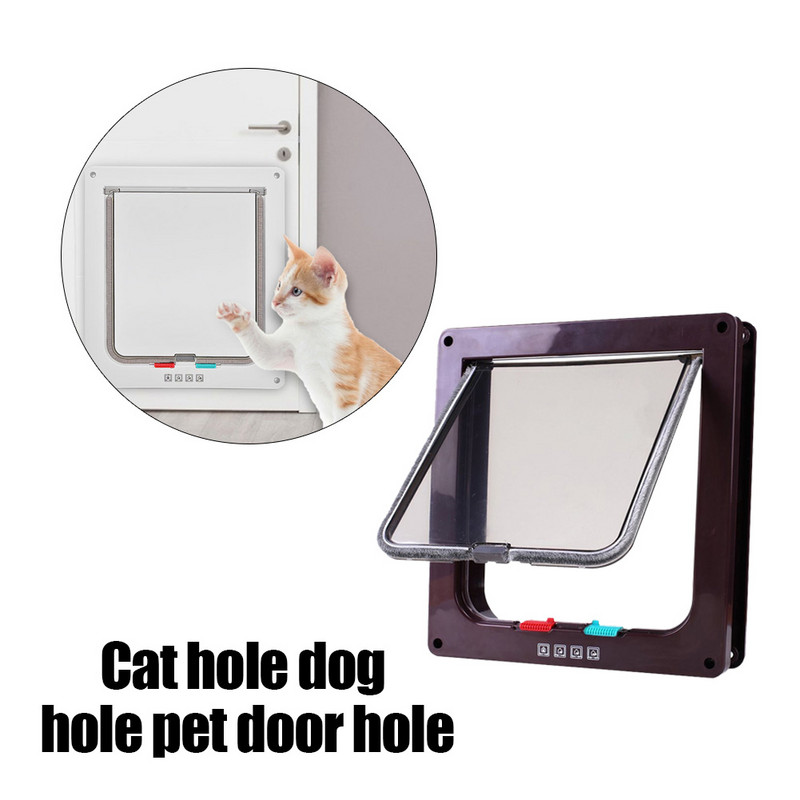 Mačka Pas Vrata s preklopom Štene Kućni ljubimci Plastična vrata Vrata za male životinje Vrata za mačke Vrata za pse Sigurnosni pristup Preklopna vrata Kućica Ulazni prolaz