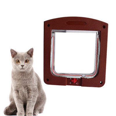 Door Cat Flap Pet Dog Exterior Hole Exit Interior Switch Entry Window Wall
