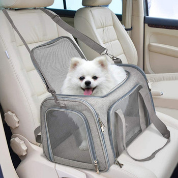 Pets Dog Carrier Bag Котешка раница Pet Carrying Dog Пътни чанти за кучета Котки Въздушен транспорт с презрамка за рамо Стоки за домашни любимци