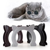 Sisseehitatud kassiuks Lemmiklooma uks klapita siseuks kruvidega Armas kiisukujuline auguline kassivärav Kassi-seljasõbralik