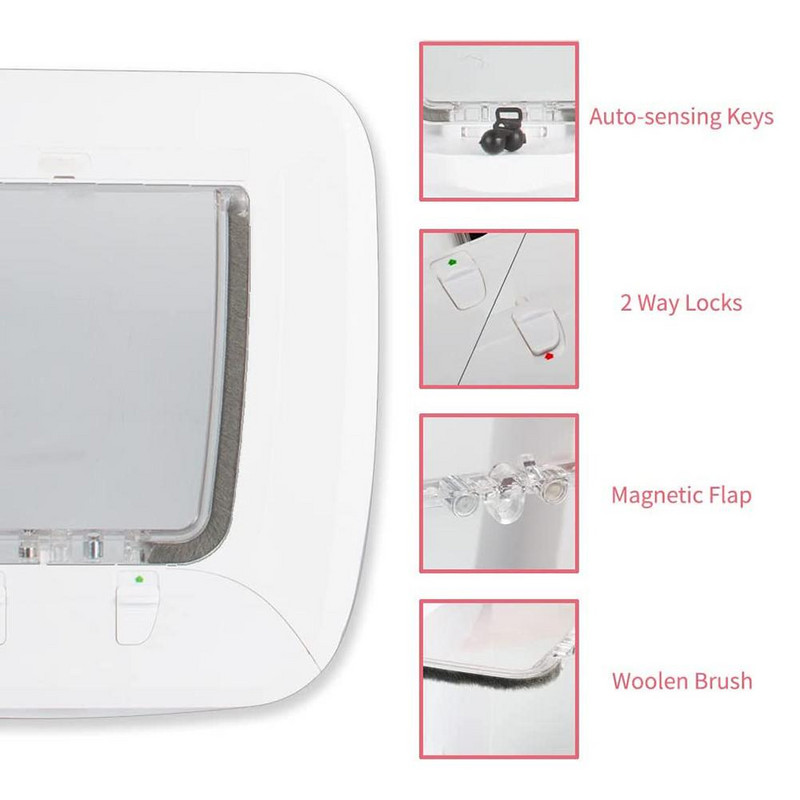 Vrata za mreže za kućne ljubimce, magnetska vrata, otporna na habanje, automatsko zatvaranje, oprema za kućne ljubimce, vrata za pse i mačke