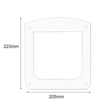 4-посочна заключваща се врата за котки за вътрешни външни врати Устойчиви на атмосферни влияния врати за домашни любимци за котки и кучета, подходящи за прозорци и стени
