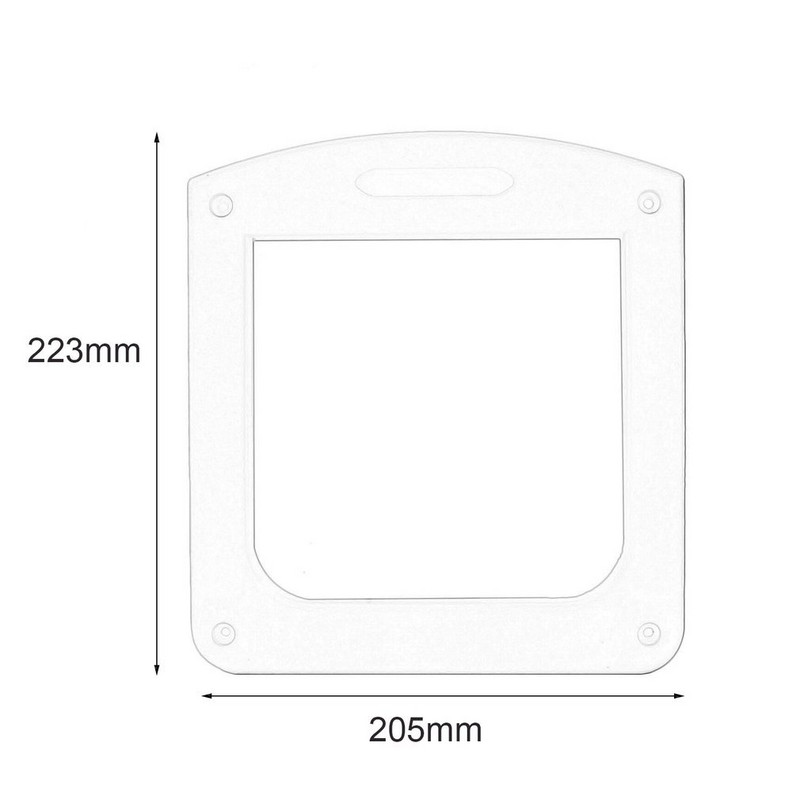 Vrata za mačke s 4 smjera zaključavanja za unutarnja vanjska vrata Vrata za kućne ljubimce otporna na vremenske uvjete za mačke i pse Prikladna za prozore i zidove