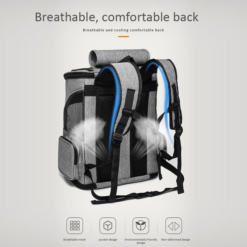 Poklopiva torba za nošenje kućnih ljubimaca Prozračna mrežasta naprtnjača za pse za mačke, pse Štene Izdržljiva putna torba od Oxford tkanine za vanjska putovanja Proizvodi za kućne ljubimce