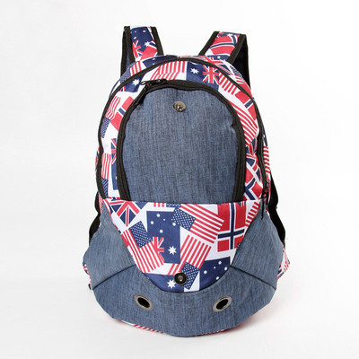 Suņu somas pārvadātājs Jauns āra mājdzīvnieku pārvadātājs mugursoma dubultā plecu pārnēsājamā ceļojumu mugursoma Mājdzīvnieku pārvadātājs Suņa priekšējās krūšu mugursomas