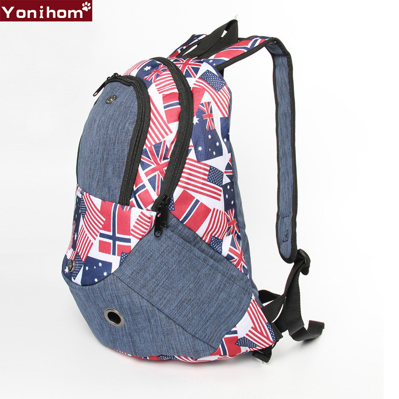 Suņu somas pārvadātājs Jauns āra mājdzīvnieku pārvadātājs mugursoma dubultā plecu pārnēsājamā ceļojumu mugursoma Mājdzīvnieku pārvadātājs Suņa priekšējās krūšu mugursomas