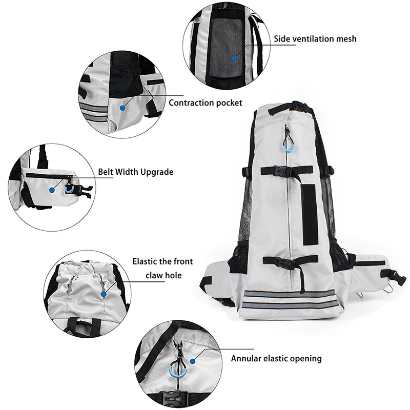 Naminių šunų nešiojimo krepšys Kuprinė katės šuniui Kelioninis krepšys Krepšys Corgi Bulldog Tinklinė kuprinė mažiems vidutinio dydžio dideliems šunims Naminiai gyvūnai Priedai