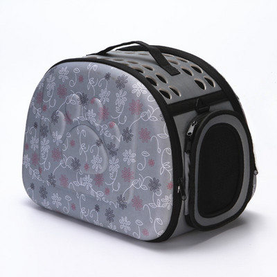 Mājdzīvnieku pārnēsāšanas soma Pārnēsājama āra kaķa salokāma suņu ceļojumu soma kucēnam, kas nēsā plecu suņu somas