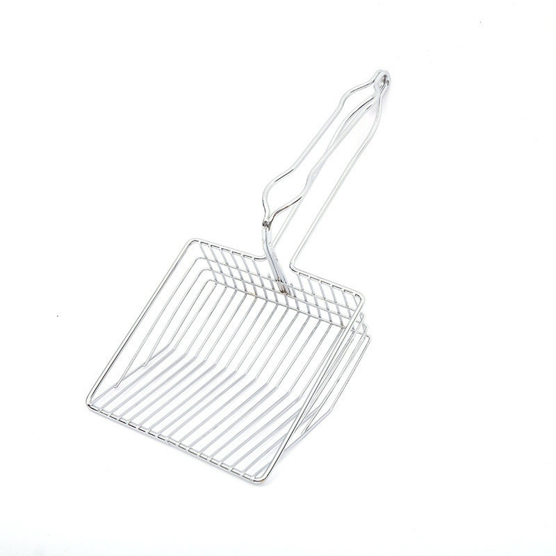 Lopata za mačji pijesak Velika metalna lopata od nehrđajućeg čelika s finim rupama Željezna lopata Lopata za mačji pijesak Proizvodi za kućne ljubimce Kućanstvo Putovanja Općenito