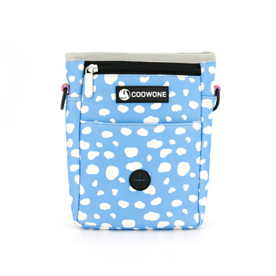 COLLARLOGO Print Vrećica za poslastice za pse Najlonska torbica za dresuru kućnih ljubimaca Ugrađena posuda za izmet s podesivim remenom za nošenje