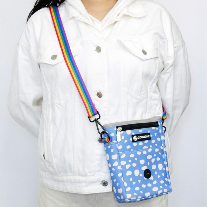 COLLARLOGO Print Vrećica za poslastice za pse Najlonska torbica za dresuru kućnih ljubimaca Ugrađena posuda za izmet s podesivim remenom za nošenje