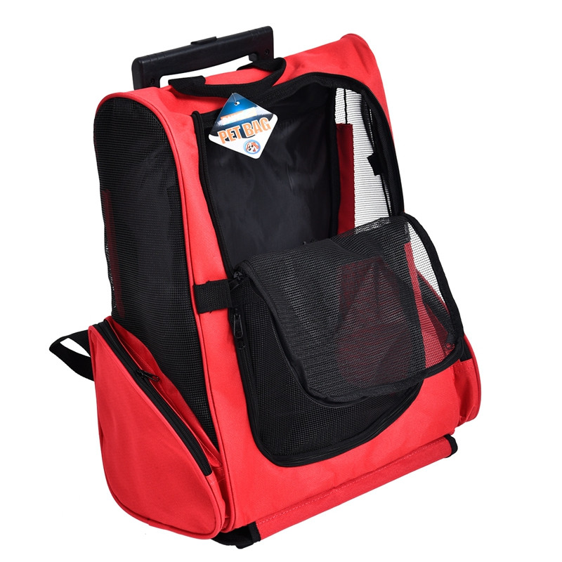 2 načina korištenja Torba za nošenje Mačka za kućne ljubimce Prozračna torba za vanjsko prijenosno pakiranje Štene za kućne ljubimce Putna ruksak za pse Nosiljka Kolica